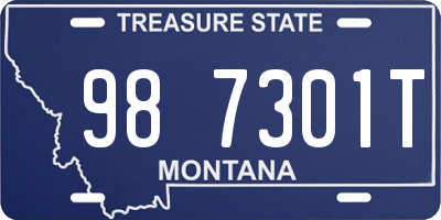 MT license plate 987301T