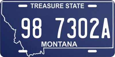 MT license plate 987302A