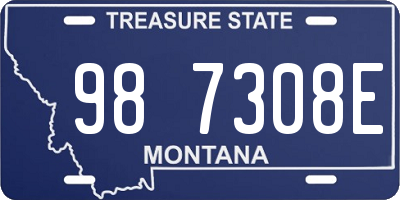 MT license plate 987308E