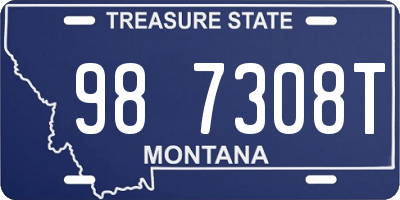 MT license plate 987308T