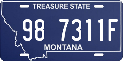 MT license plate 987311F