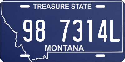 MT license plate 987314L