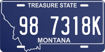 MT license plate 987318K