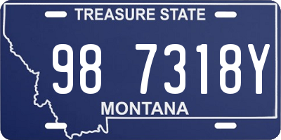 MT license plate 987318Y