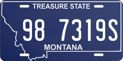 MT license plate 987319S