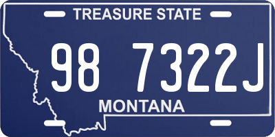 MT license plate 987322J