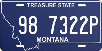 MT license plate 987322P