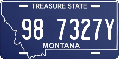 MT license plate 987327Y