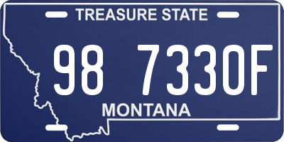 MT license plate 987330F