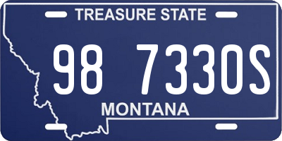 MT license plate 987330S