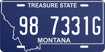 MT license plate 987331G