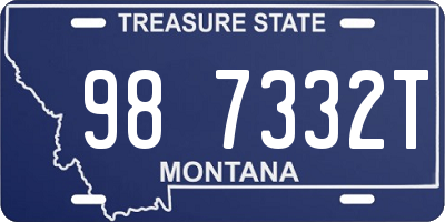 MT license plate 987332T