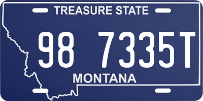 MT license plate 987335T