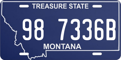 MT license plate 987336B