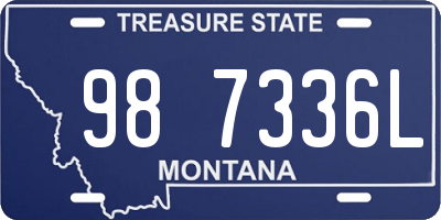 MT license plate 987336L