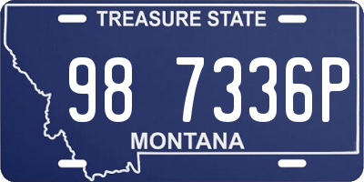 MT license plate 987336P