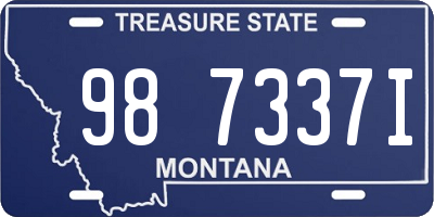 MT license plate 987337I