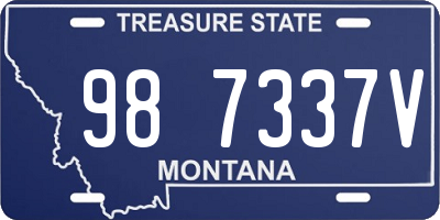 MT license plate 987337V