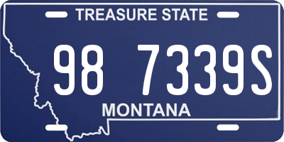 MT license plate 987339S