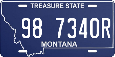 MT license plate 987340R