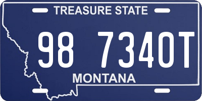 MT license plate 987340T
