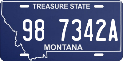 MT license plate 987342A