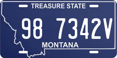 MT license plate 987342V