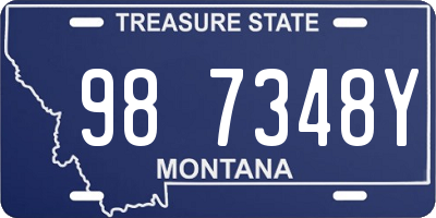 MT license plate 987348Y