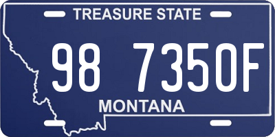 MT license plate 987350F