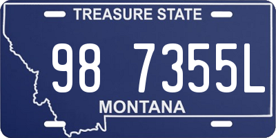 MT license plate 987355L