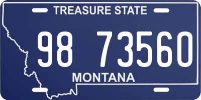 MT license plate 987356O