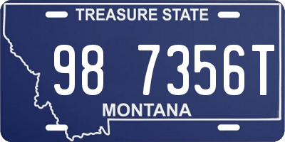 MT license plate 987356T