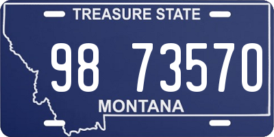MT license plate 987357O