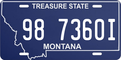 MT license plate 987360I