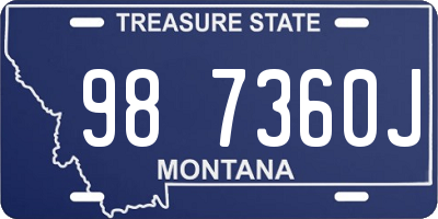 MT license plate 987360J
