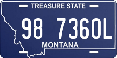 MT license plate 987360L