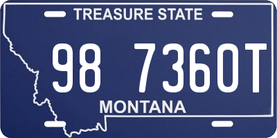 MT license plate 987360T