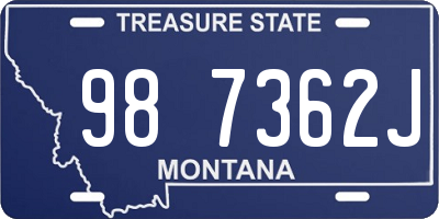 MT license plate 987362J