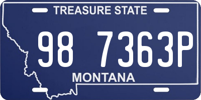 MT license plate 987363P