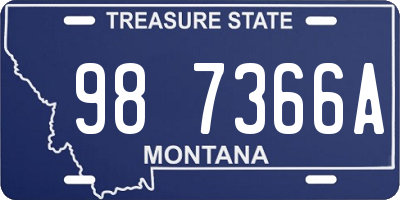 MT license plate 987366A