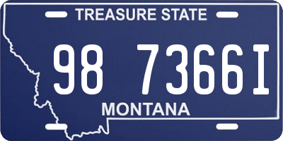 MT license plate 987366I