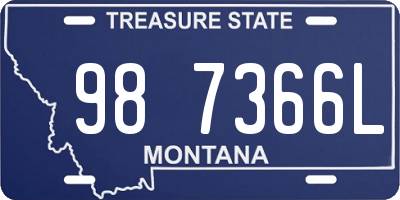 MT license plate 987366L