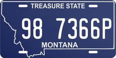 MT license plate 987366P