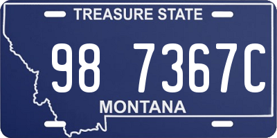 MT license plate 987367C