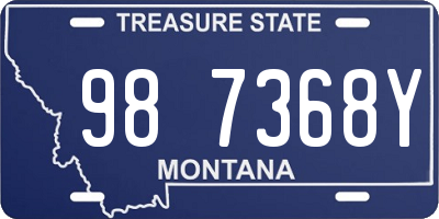 MT license plate 987368Y