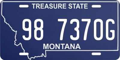 MT license plate 987370G