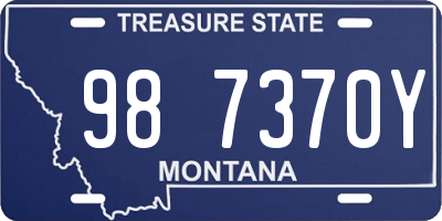 MT license plate 987370Y