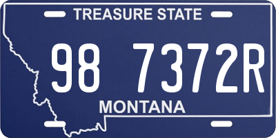 MT license plate 987372R