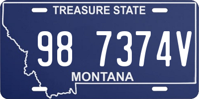 MT license plate 987374V