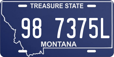 MT license plate 987375L